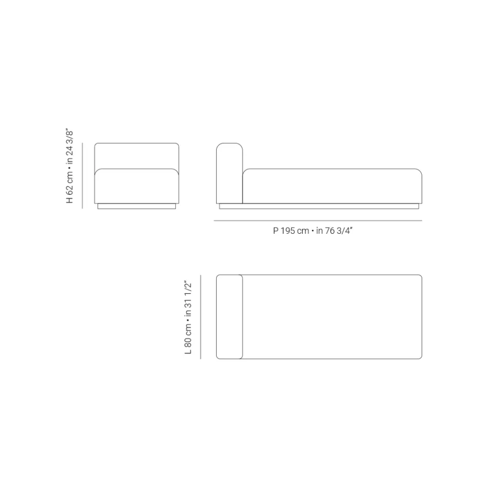 Lettino da Esterno con Imbottitura in Gomma Drenante Made in Italy - Bahias Viadurini