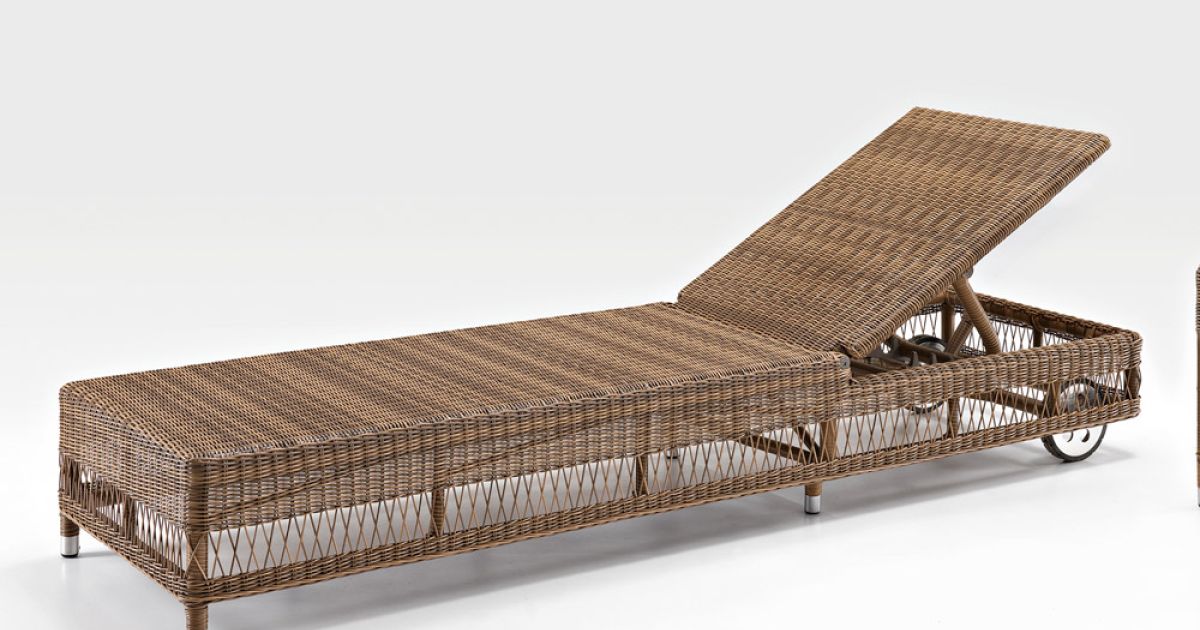Mendler Lettino Regolabile Da Esterno HWC-A51 In Polyrattan E Acciaio - Versione Premio Con Cuscino Spesso 10cm - Antracite E Beige
