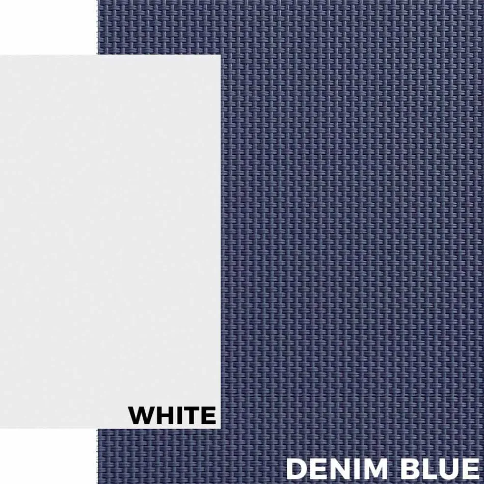 Lettino da Esterno in Alluminio con Ruote e Braccioli Design Moderno- Carmine Viadurini