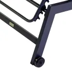 Lettino da Esterno Realizzato in Alluminio e Textilene con 2 Ruote - Costume Viadurini