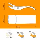 Lettino da Giardino Chaise Longue di Design in Plastica Bianca - Zoe by Mayyour Viadurini