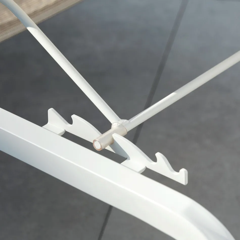 Lettino da Giardino Impilabile in Acciaio Made in Italy 2 Pezzi – Aberdeen Viadurini