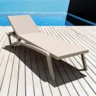 Lettino da Giardino Impilabile Polipropilene e Textilene Colorato - Artelia Viadurini