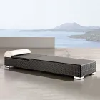 Lettino da Giardino in Polyrattan Intrecciato a Mano – Experia Viadurini