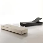 Lettino da Giardino in Polyrattan Intrecciato a Mano – Experia Viadurini