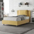 Letto 120x200 cm Testata con Cuscinatura in Microfibra Made in Italy - Olimpiadi Viadurini