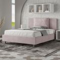 Letto 140x200 cm Testata con Cuscinatura in Microfibra Made in Italy - Pallone