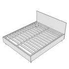 Letto 160x200 cm Microfibra con Linee Verticali Simmetriche Made in Italy - Guanto Viadurini