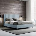 Letto 160x200 cm Microfibra con Linee Verticali Simmetriche Made in Italy - Guanto