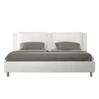 Letto 180x200 cm Testata con Cuscinatura in Similpelle Made in Italy - Olimpiadi Viadurini