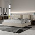 Letto 190x200 cm Testata con Cuscinatura in Microfibra Made in Italy - Olimpiadi