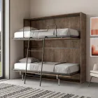 Letto a Castello a Scomparsa Orizzontale Made in Italy - Collaborativo Viadurini