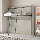 Letto a Castello a Scomparsa Orizzontale Made in Italy - Collaborativo Viadurini