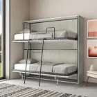 Letto a Castello a Scomparsa Orizzontale Made in Italy - Collaborativo Viadurini