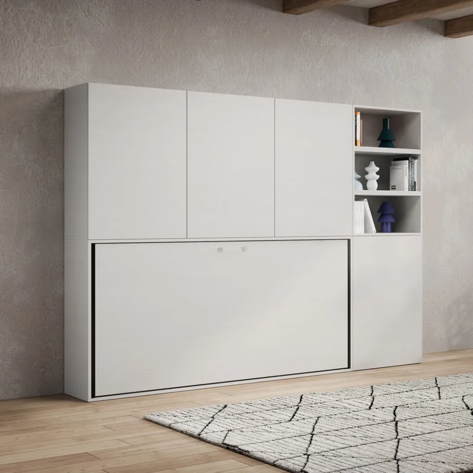 Letto a Scomparsa Singolo in Diverse Composizioni - Collaborativo Viadurini