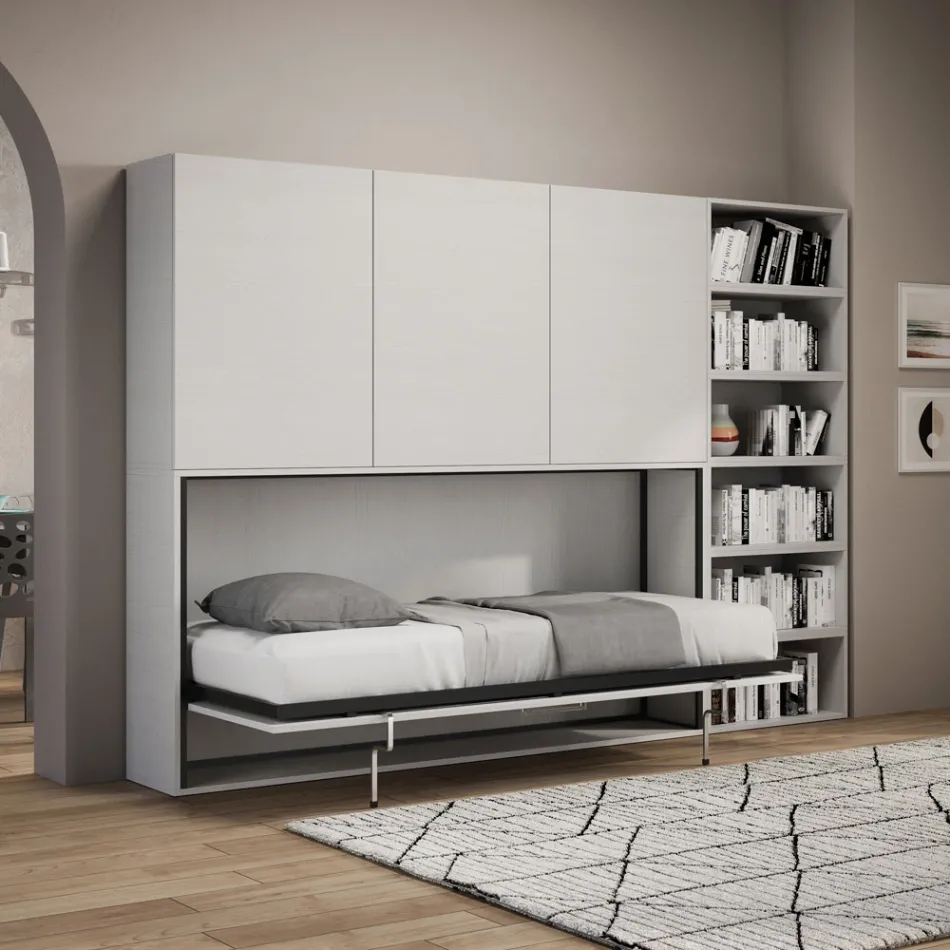 Letto a Scomparsa Singolo in Diverse Composizioni - Collaborativo Viadurini