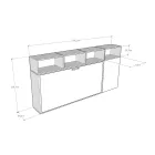 Letto a Scomparsa Singolo in Diverse Composizioni - Collaborativo Viadurini