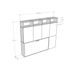 Letto a Scomparsa Singolo in Diverse Composizioni - Collaborativo Viadurini