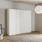 Letto a Una Piazza e Mezza a Scomparsa Verticale con Colonna - Magicompare Viadurini