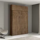 Letto a Una Piazza e Mezza a Scomparsa Verticale con Pensile - Magicompare Viadurini