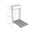 Letto a Una Piazza e Mezza a Scomparsa Verticale con Pensile - Magicompare Viadurini