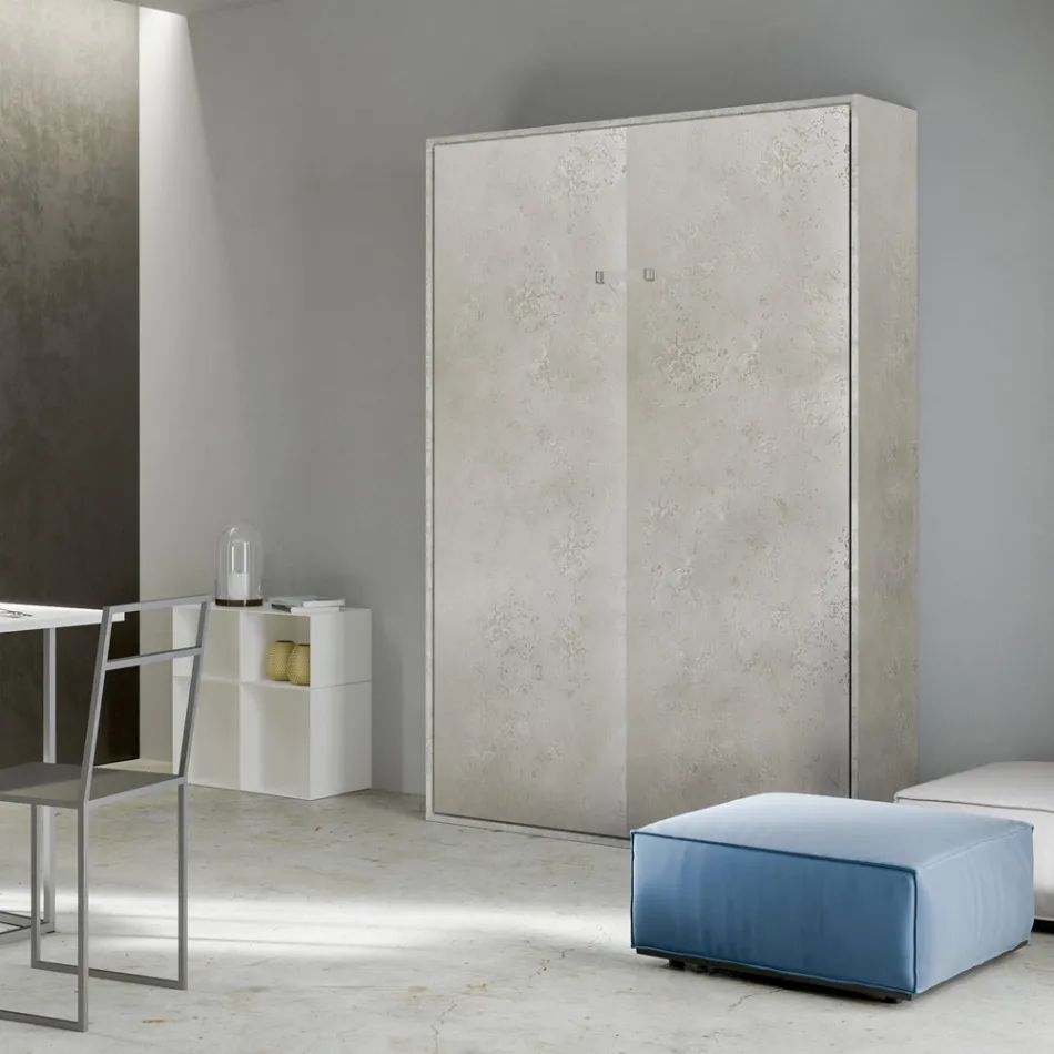 Letto Alla Francese a Scomparsa Verticale in Diverse Finiture - Magicompare Viadurini