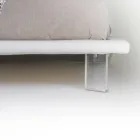 Letto Imbottito Matrimoniale in Ecopelle o Tessuto Made in Italy – Armonica Viadurini