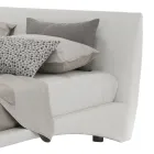 Letto Imbottito Matrimoniale in Ecopelle o Tessuto Made in Italy – Armonica Viadurini