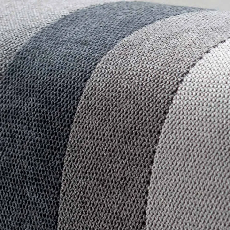 Letto Matrimoniale 160x190 con 2 Strisce Bicolore Verticali e Parallele - Paolo Viadurini