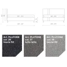 Letto Matrimoniale 160x190 con 2 Strisce Bicolore Verticali e Parallele - Paolo Viadurini