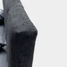 Letto Matrimoniale 160x190 con Cordonature Verticali a Sbalzo - Maschera Viadurini