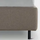 Letto Matrimoniale 160x190 con Linee Ricurve e Bottoni Made in Italy - Oriente Viadurini