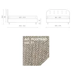 Letto Matrimoniale 160x190 con Linee Ricurve e Bottoni Made in Italy - Oriente Viadurini