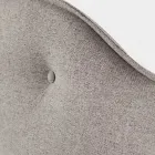 Letto Matrimoniale 160x190 con Testata a Balza Perimetrale e Bottoni - Riposo Viadurini