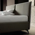 Letto Matrimoniale 160x190 con Testata Divisa Centralmente Made in Italy - Celesti Viadurini