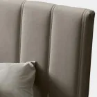 Letto Matrimoniale 160x190 con Trapuntatura a Fasce Larghe Verticali - Magan Viadurini