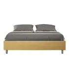 Letto Matrimoniale 160x200 cm Rivestito in Microfibra Made in Italy - Atleta Viadurini