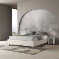 Letto Matrimoniale 160x200 cm Rivestito in Similpelle Made in Italy - Atleta