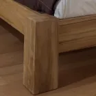 Letto Matrimoniale 160x200 Realizzato in Legno Teak Massello - Affresco Viadurini