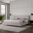 Letto Matrimoniale 180x200 cm con Testata in Microfibra Made in Italy - Pallone Viadurini