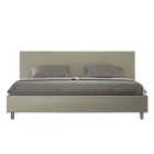 Letto Matrimoniale 180x200 cm con Testata in Similpelle Made in Italy - Pallone Viadurini