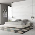 Letto Matrimoniale 180x200 cm Rivestito in Similpelle Made in Italy - Atleta