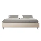 Letto Matrimoniale 180x200 cm Rivestito in Similpelle Made in Italy - Atleta Viadurini