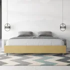 Letto Matrimoniale 190x200 cm Rivestito in Microfibra Made in Italy - Atleta Viadurini