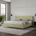 Letto Matrimoniale 200x200 cm con Testata in Microfibra Made in Italy - Pallone