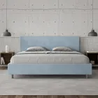 Letto Matrimoniale 200x200 cm con Testata in Microfibra Made in Italy - Pallone Viadurini