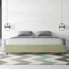 Letto Matrimoniale 200x200 cm Rivestito in Microfibra Made in Italy - Atleta Viadurini