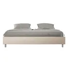 Letto Matrimoniale 200x200 cm Rivestito in Similpelle Made in Italy - Atleta Viadurini
