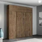 Letto Matrimoniale a Scomparsa Verticale con Pensile e Colonna  - Magicompare Viadurini