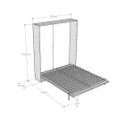 Letto Matrimoniale a Scomparsa Verticale in Diverse Finiture - Magicompare Viadurini